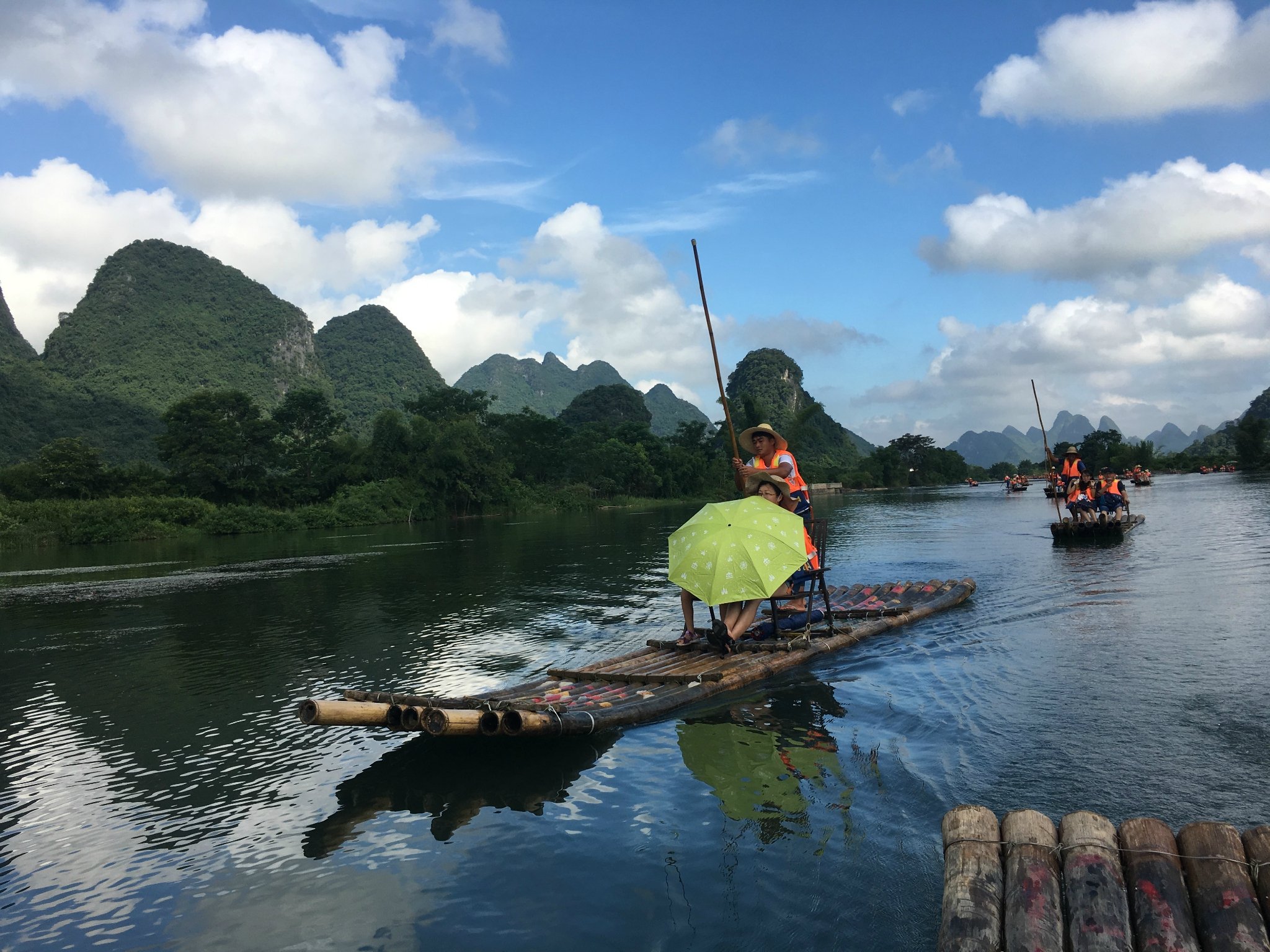 遇龙河排筏